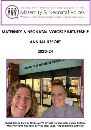 Front cover of the BNSSG Maternity & Neonatal Partnership Annual Report 2023-24